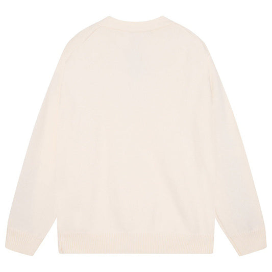 AMIRI Cotton V-Neck Bones Cardigan
