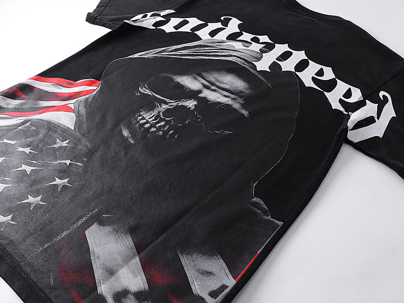GODSPEED Men's Black L.O.T.F Crew Neck T-Shirt