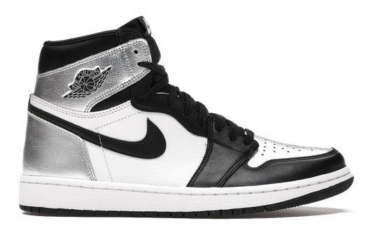 AJ 1 Retro High Silver Toe