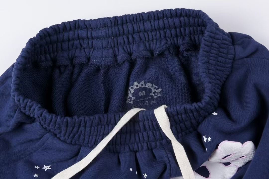 Sp5der OG Web Logo Sweat Short Navy