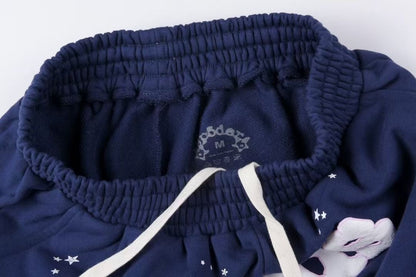Sp5der OG Web Logo Sweat Short Navy
