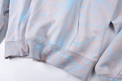 Sp5der AOP Web Hoodies 'Heather Grey'