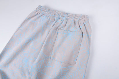 Sp5der AOP Web Sweatpants 'Heather Grey'