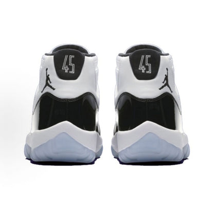 Jordan 11 concord Comfortable High-Top Retro Basketball Shoes (Unisex) – Black & White
