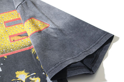 Rhinestone Pattern T-shirt