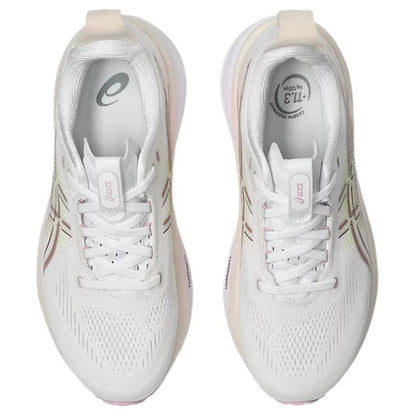 ASICS GEL-KAYANO 33 White Running Sneakers | Lightweight Low-Top Trainers for Men & Women