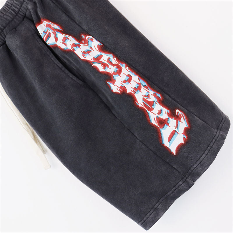 Godspeed Lettering Pattern Shorts #8770