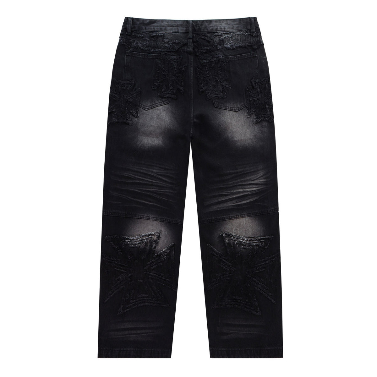 VALLEY Embroidered Letter Jeans #8261