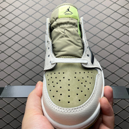 AJ1 Low Travis Scott Golf Neutral Olive